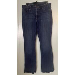 Lee Flex Motion Dark Wash Blue Womens 18 Long Regular Fit Jeans Denim